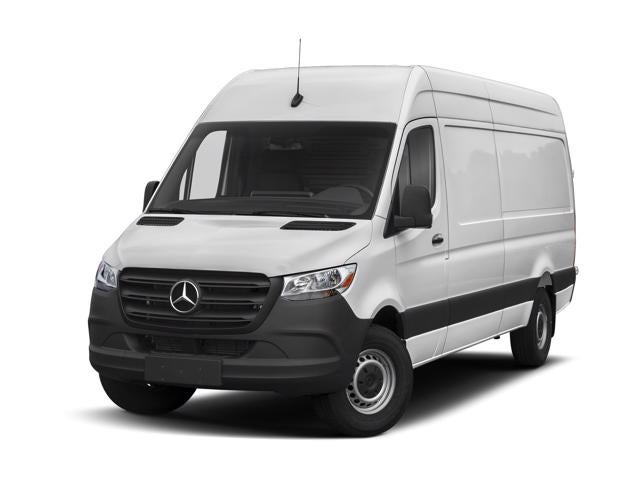 white sprinter van