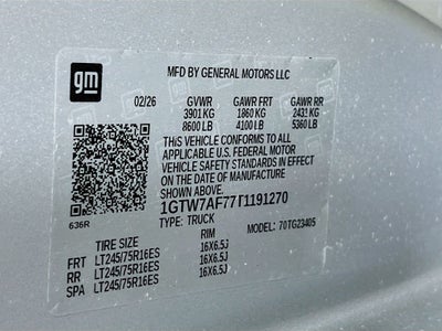 2026 GMC Savana 2500 Work Van