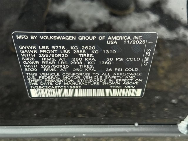 2026 Volkswagen Atlas Cross Sport 2.0T SEL