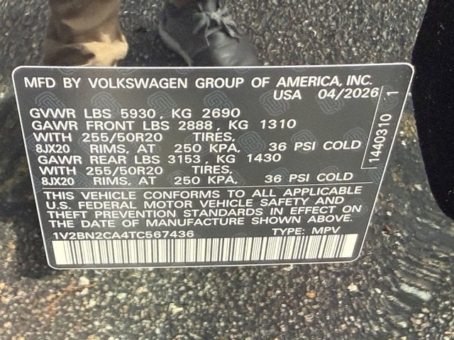 2026 Volkswagen Atlas 2.0T SEL