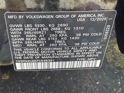 2026 Volkswagen Atlas 2.0T SEL Premium R-Line