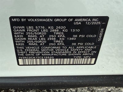 2026 Volkswagen Atlas Cross Sport 2.0T SE w/Technology