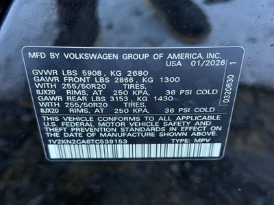 2026 Volkswagen Atlas 2.0T SE w/Technology