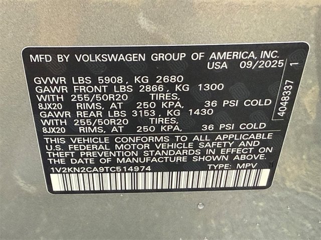 2026 Volkswagen Atlas 2.0T SE w/Technology