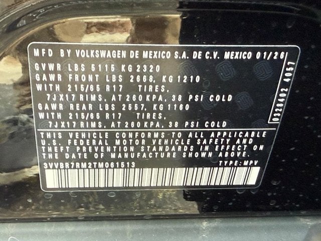 2026 Volkswagen Tiguan S