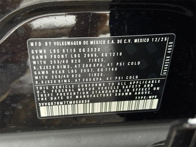 2026 Volkswagen Tiguan SE R-Line Black