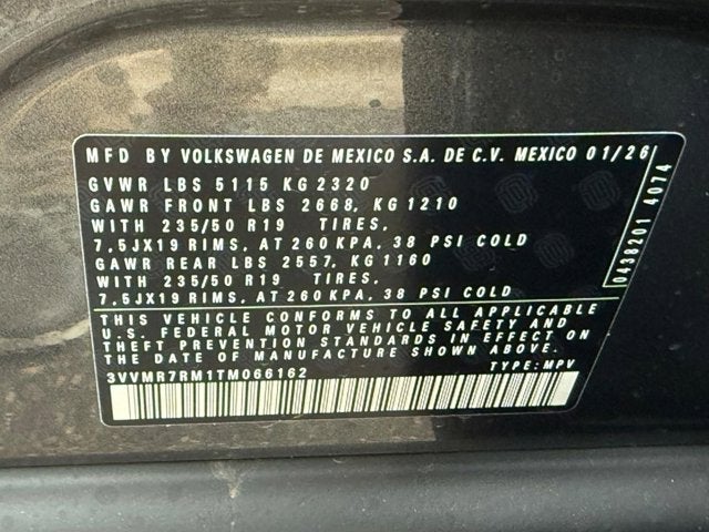 2026 Volkswagen Tiguan SE