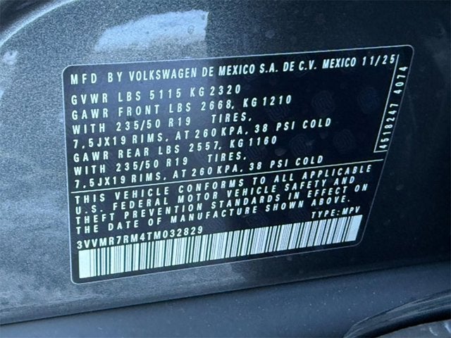 2026 Volkswagen Tiguan SE