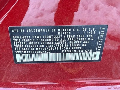 2026 Volkswagen Jetta GLI Autobahn