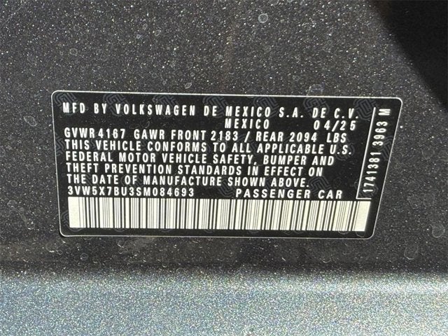 2025 Volkswagen Jetta S