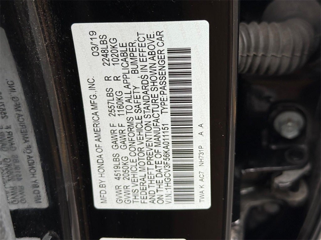 2019 Honda Accord Hybrid EX-L