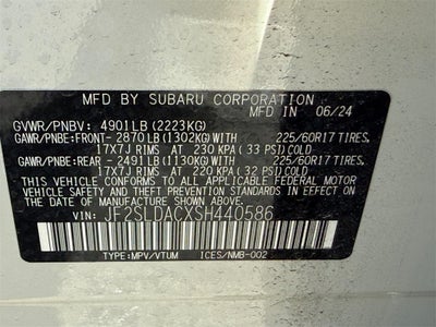 2025 Subaru Forester Base