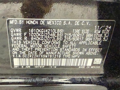 2025 Honda HR-V EX-L