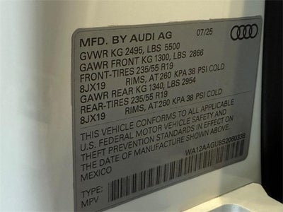 2025 Audi All-new Q5 2.0T Premium Plus quattro