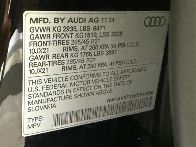 2025 Audi Q8 55 Premium quattro