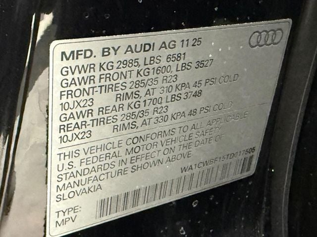 2026 Audi SQ8 4.0T Prestige quattro