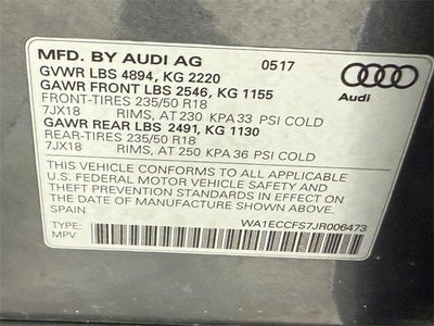 2018 Audi Q3 2.0T Premium quattro