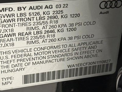 2022 Audi Q3 Premium Plus S Line quattro