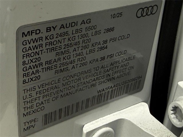 2025 Audi Q5 2.0T Prestige quattro