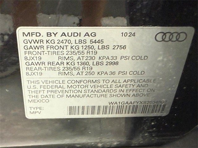 2025 Audi Q5 45 S line Premium quattro