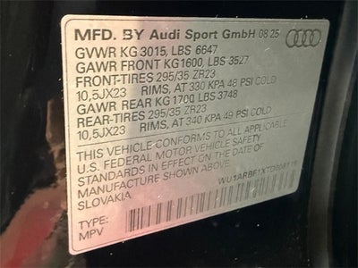 2026 Audi RS Q8 performance 4.0T quattro