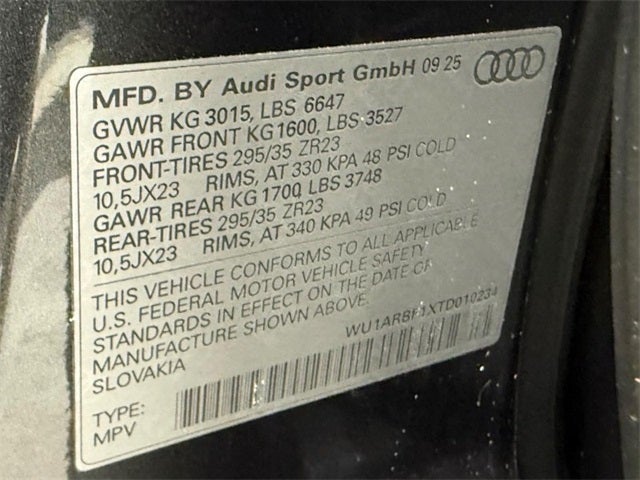 2026 Audi RS Q8 performance 4.0T quattro