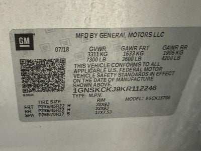 2019 Chevrolet Tahoe Premier