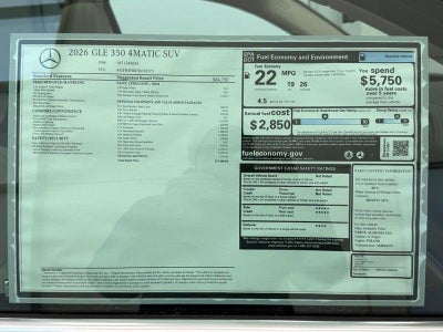 2026 Mercedes-Benz GLE GLE 350 4MATIC®