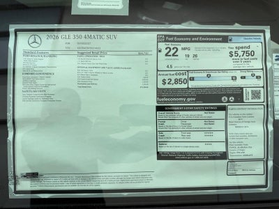 2026 Mercedes-Benz GLE GLE 350 4MATIC®