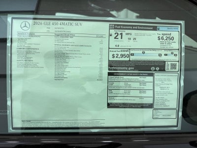 2026 Mercedes-Benz GLE GLE 450 4MATIC®