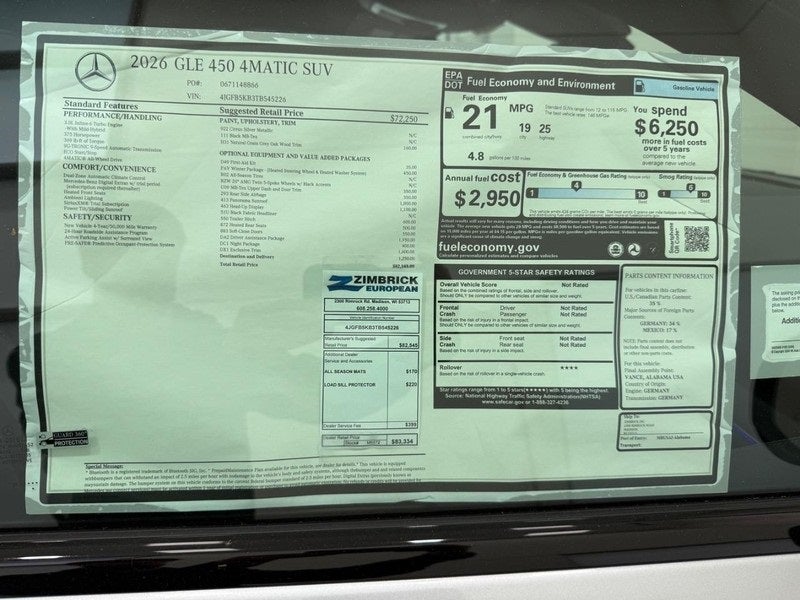 2026 Mercedes-Benz GLE GLE 450 4MATIC®