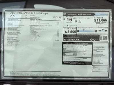 2026 Mercedes-Benz GLE GLE 63 S AMG® 4MATIC®