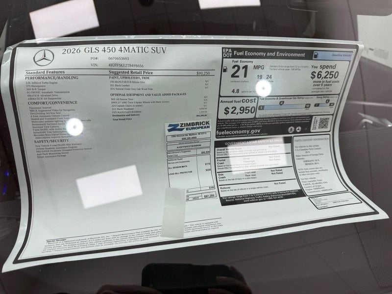 2026 Mercedes-Benz GLS GLS 450 4MATIC®