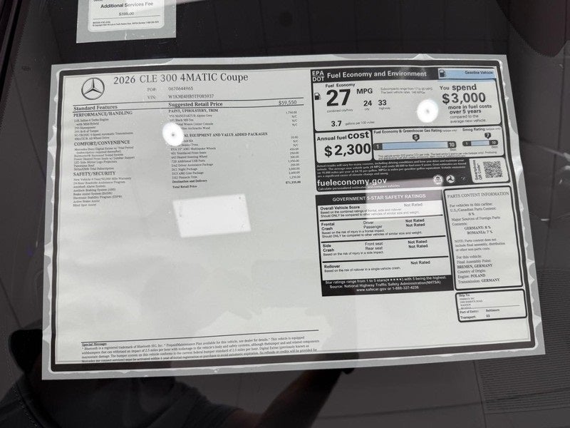 2026 Mercedes-Benz CLE CLE 300 4MATIC®