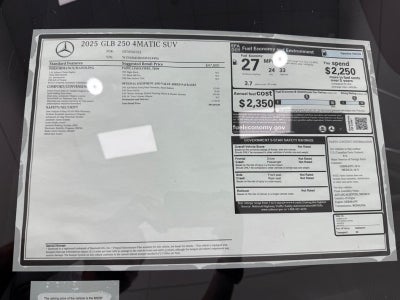 2025 Mercedes-Benz GLB GLB 250 4MATIC®
