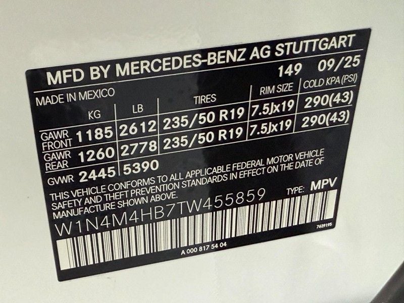 2026 Mercedes-Benz GLB GLB 250 4MATIC®