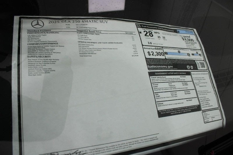 2025 Mercedes-Benz GLA GLA 250 4MATIC®