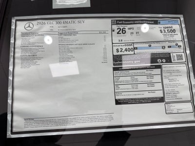 2026 Mercedes-Benz GLC GLC 300 4MATIC®