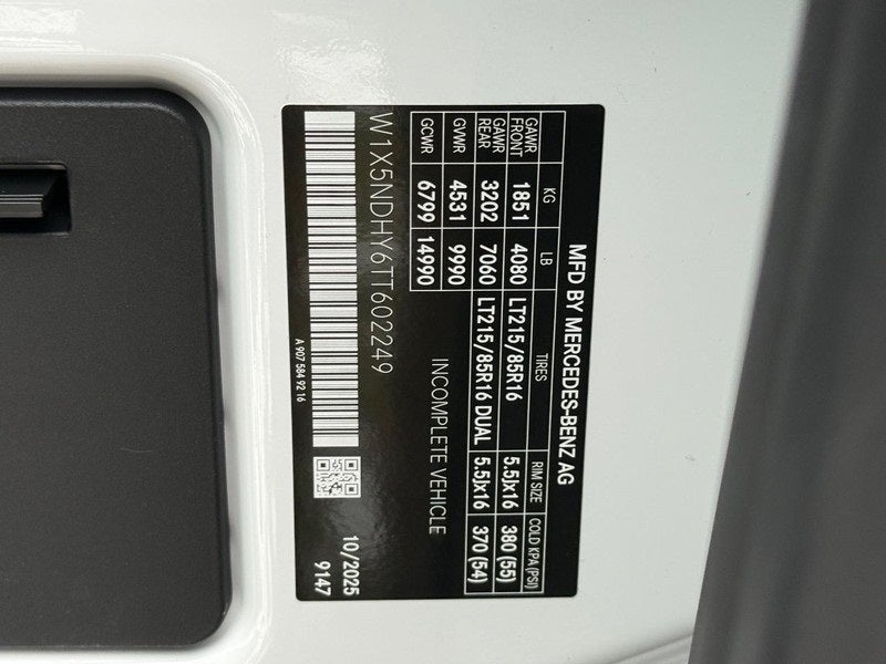 2026 Mercedes-Benz Sprinter 3500 High Roof