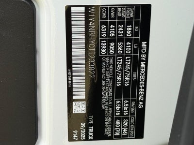 2026 Mercedes-Benz Sprinter 2500 Cargo 144 WB