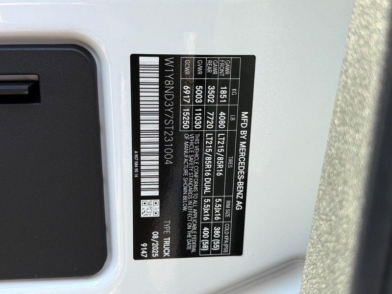 2025 Mercedes-Benz Sprinter 3500 Cargo 170 WB High Roof