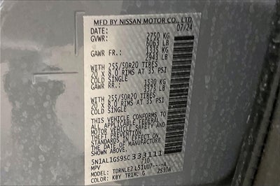 2025 INFINITI QX60 Sensory