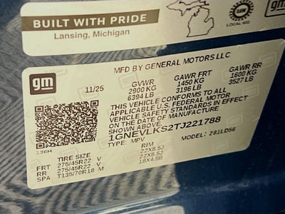 2026 Chevrolet Traverse RS