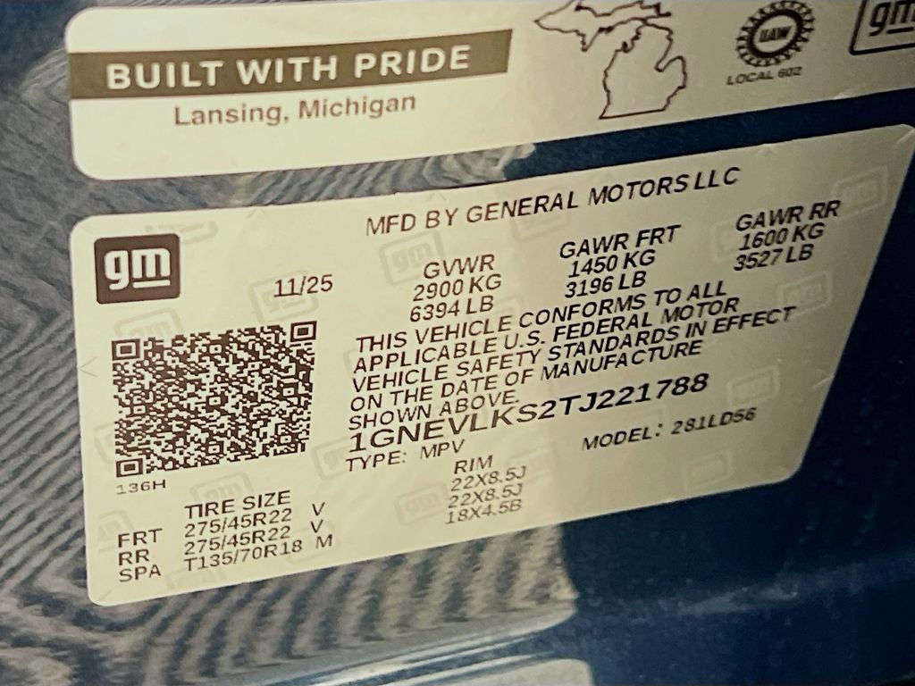 2026 Chevrolet Traverse RS