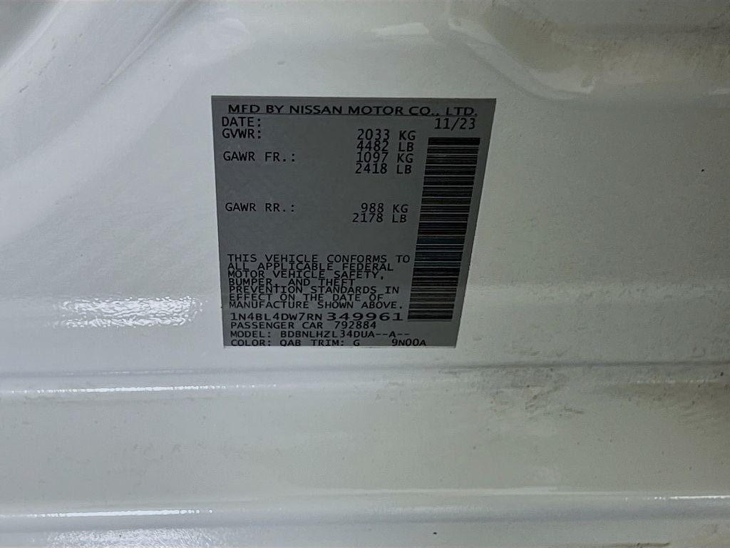 2024 Nissan Altima 2.5 SV