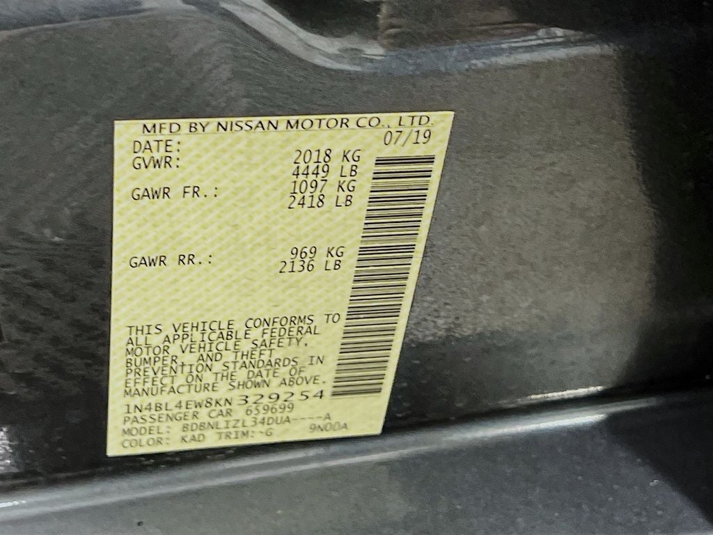 2019 Nissan Altima 2.5 SL