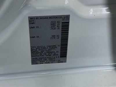 2025 Nissan Altima 2.5 SL