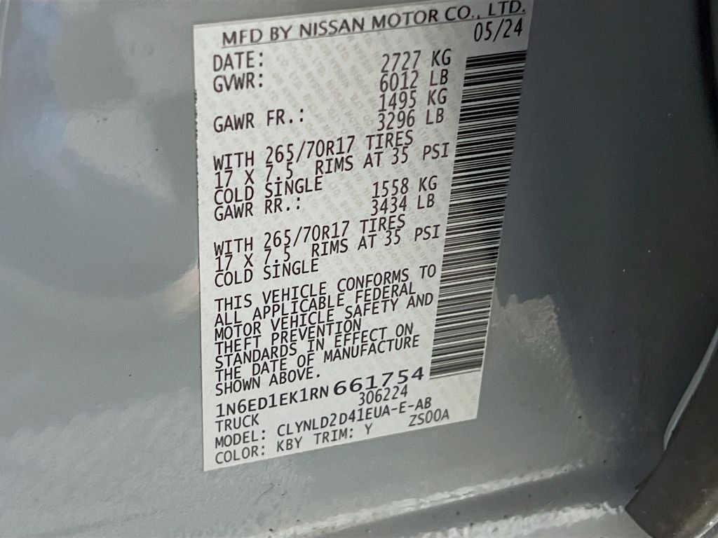 2024 Nissan Frontier PRO-4X