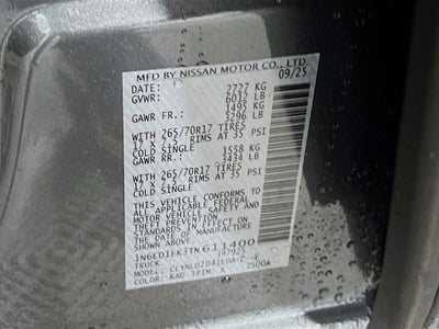 2026 Nissan Frontier PRO-4X