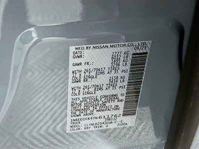 2026 Nissan Frontier PRO-4X